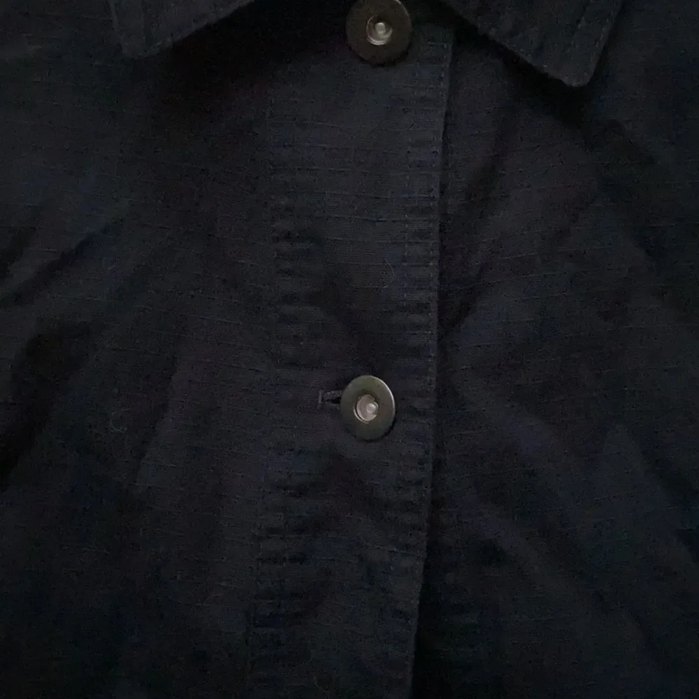 Raefealla Black Button down top sz. 8